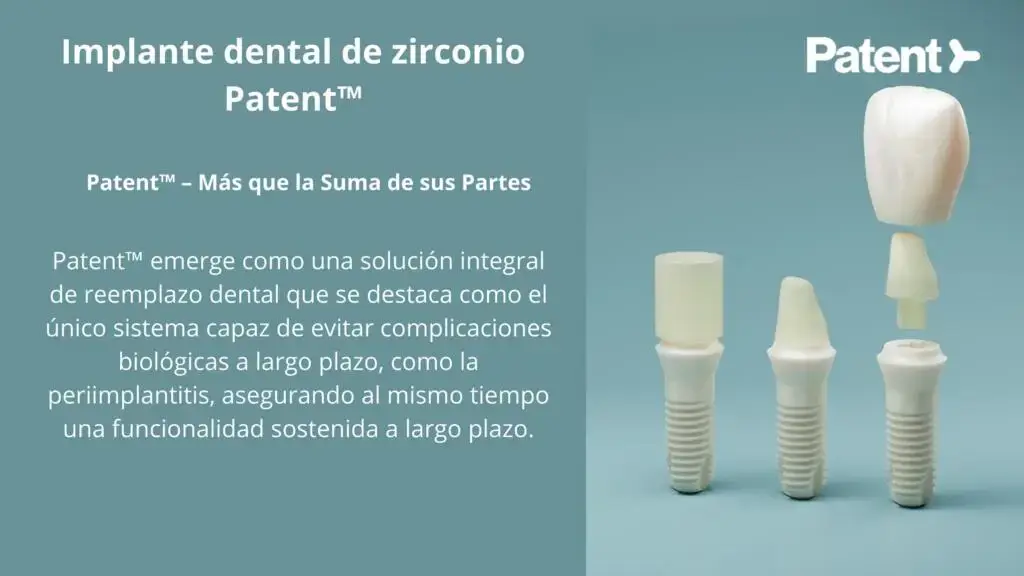 Información de Implantes Dentales De Zirconio Patent