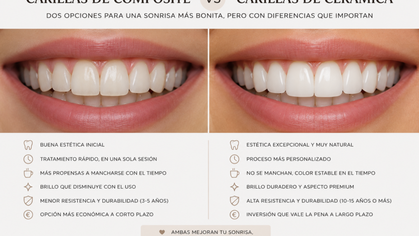 Carillas de cerámica vs carillas de composite